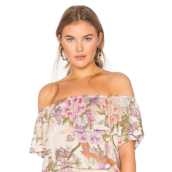 Spell Floral Off the Shoulder Top Small - Picture 1 of 9
